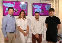 AIMO! stvarati i navijati uz AI - Igor Vukasović, Frankica Mitrović Mihić, Ivan Runje i Davor Bruketa; foto Hrvatski Telekom